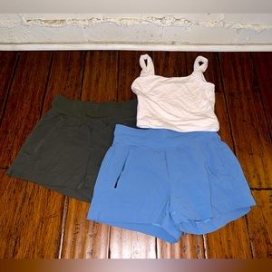 Athleta Trekkie/Hiking Shorts set